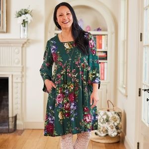 NWT Cottage Rose Peasant Dress Holiday Dress